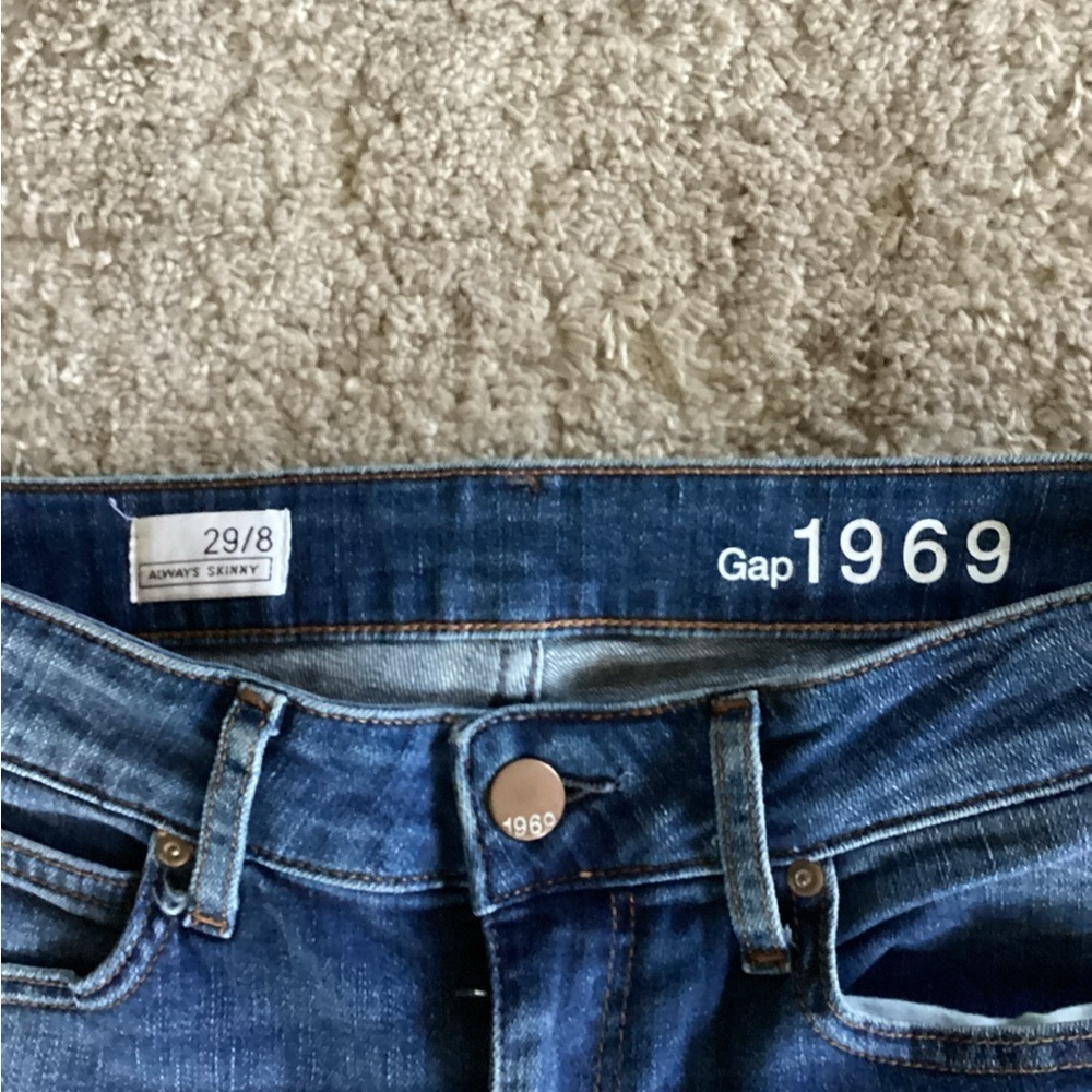 Gap always skinny button ankle jeans -SZ 29/8 - Picture 5 of 5